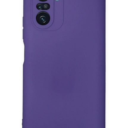 Xiaomi Poco F3 Nano içi Kadife Silikon Kılıf - Mor