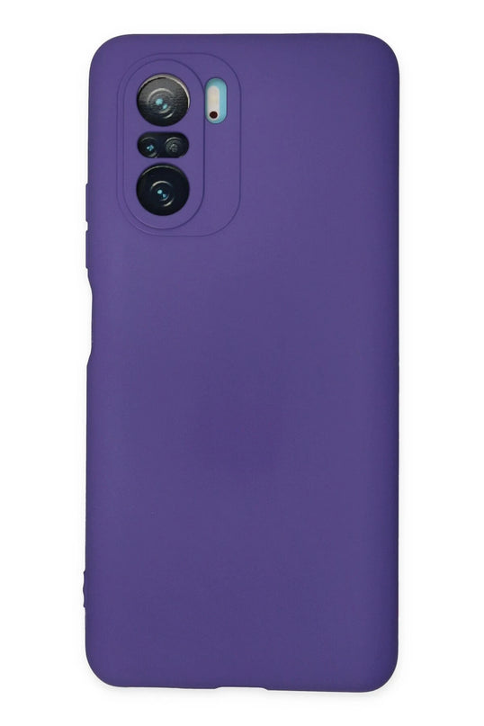 Xiaomi Poco F3 Nano içi Kadife Silikon Kılıf - Mor