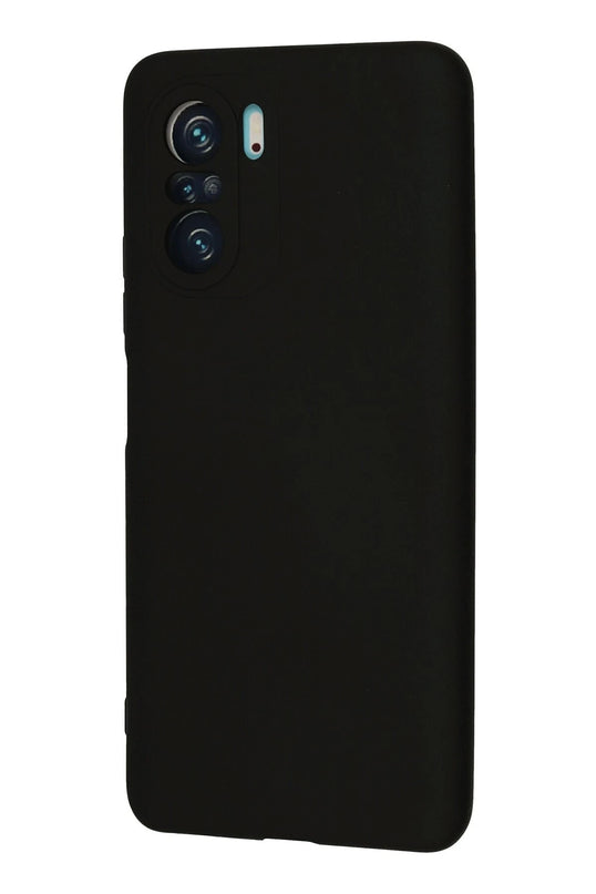 Xiaomi Poco F3 Nano içi Kadife Silikon Kılıf - Siyah 3