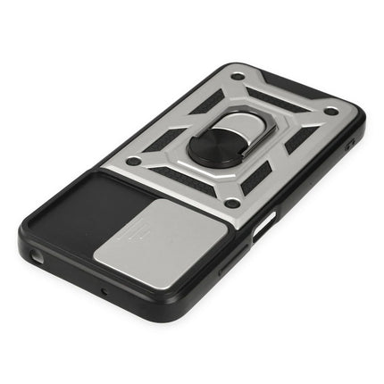 Xiaomi Poco M5 Pars Lens Yüzüklü Silikon Kılıf - Gümüş 4