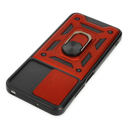 Xiaomi Poco M5 Pars Lens Yüzüklü Silikon Kılıf - Kırmızı 4
