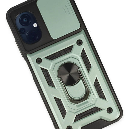 Xiaomi Poco M5 Pars Lens Yüzüklü Silikon Kılıf - Yeşil 3