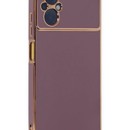 Xiaomi Poco M5 Volet Silikon Kılıf - Mor