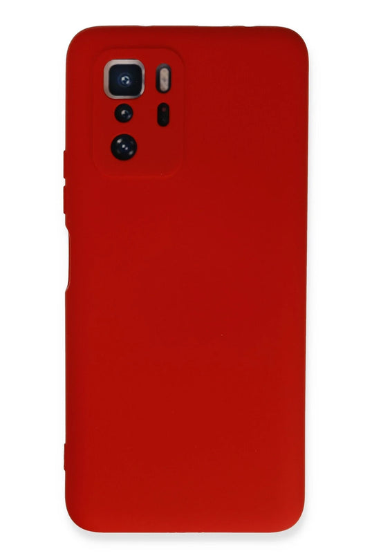 Xiaomi Poco X3 GT Nano içi Kadife Silikon Kılıf - Kırmızı