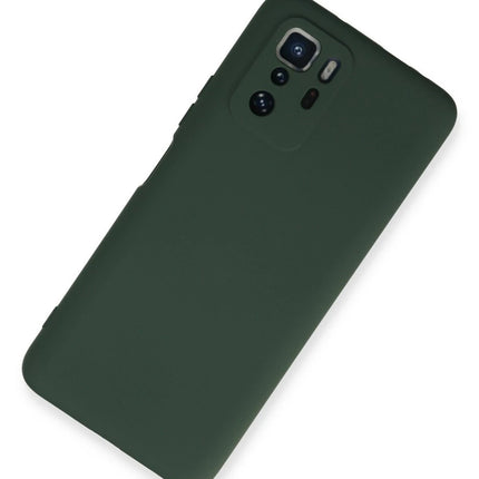 Xiaomi Poco X3 GT Nano içi Kadife Silikon Kılıf - Koyu Yeşil 2
