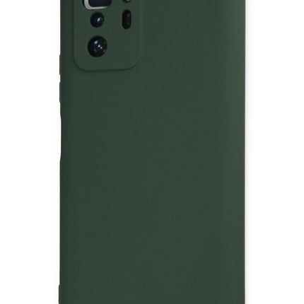 Xiaomi Poco X3 GT Nano içi Kadife Silikon Kılıf - Koyu Yeşil 3