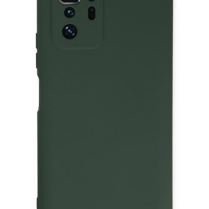 Xiaomi Poco X3 GT Nano içi Kadife Silikon Kılıf - Koyu Yeşil