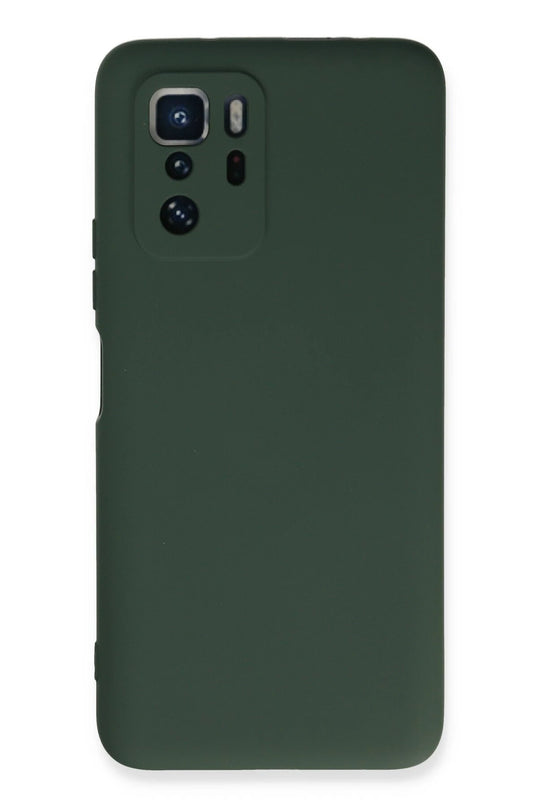 Xiaomi Poco X3 GT Nano içi Kadife Silikon Kılıf - Koyu Yeşil