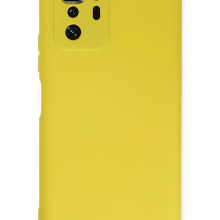 Xiaomi Poco X3 GT Nano içi Kadife Silikon Kılıf - Sarı