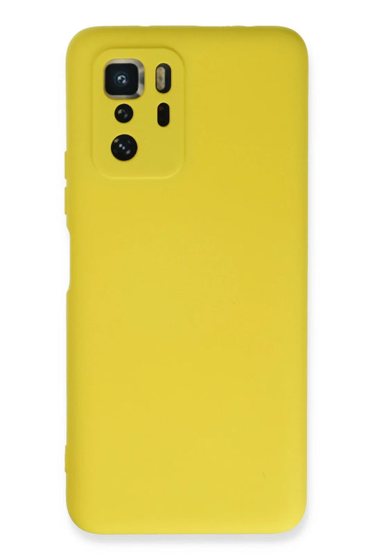 Xiaomi Poco X3 GT Nano içi Kadife Silikon Kılıf - Sarı