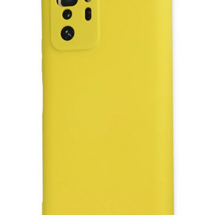 Xiaomi Poco X3 GT Nano içi Kadife Silikon Kılıf - Sarı 3