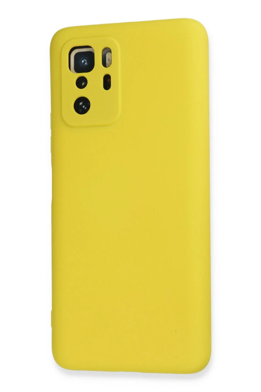 Xiaomi Poco X3 GT Nano içi Kadife Silikon Kılıf - Sarı 3