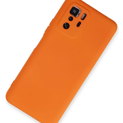 Xiaomi Poco X3 GT Nano içi Kadife Silikon Kılıf - Turuncu 2