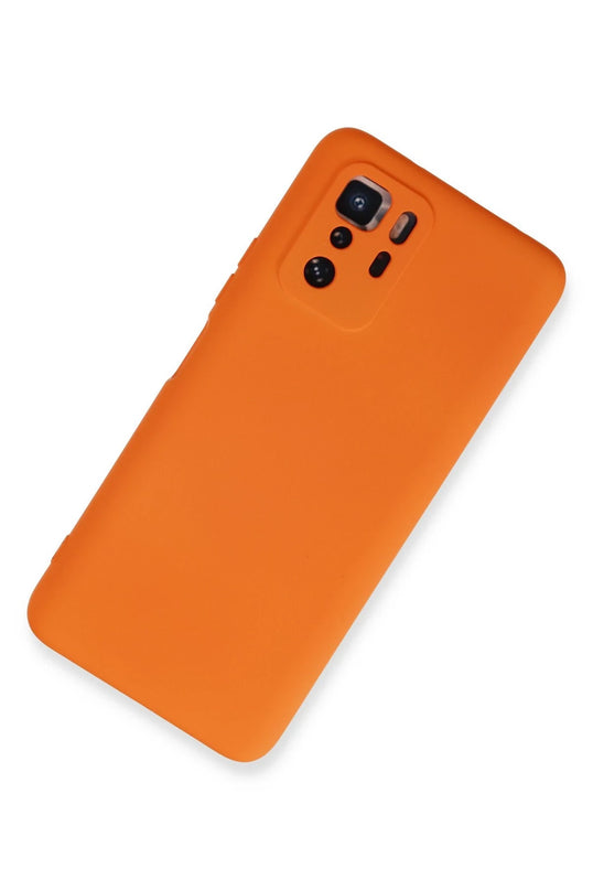 Xiaomi Poco X3 GT Nano içi Kadife Silikon Kılıf - Turuncu 2