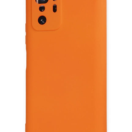 Xiaomi Poco X3 GT Nano içi Kadife Silikon Kılıf - Turuncu 3