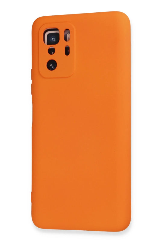 Xiaomi Poco X3 GT Nano içi Kadife Silikon Kılıf - Turuncu 3