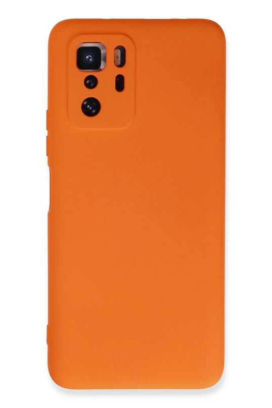 Xiaomi Poco X3 GT Nano içi Kadife Silikon Kılıf - Turuncu
