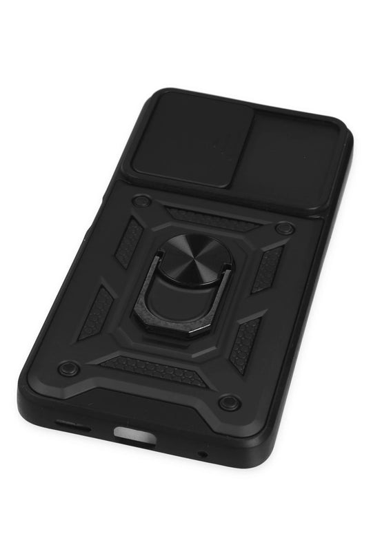 Xiaomi Poco X3 GT Pars Lens Yüzüklü Silikon Kılıf - Siyah 5