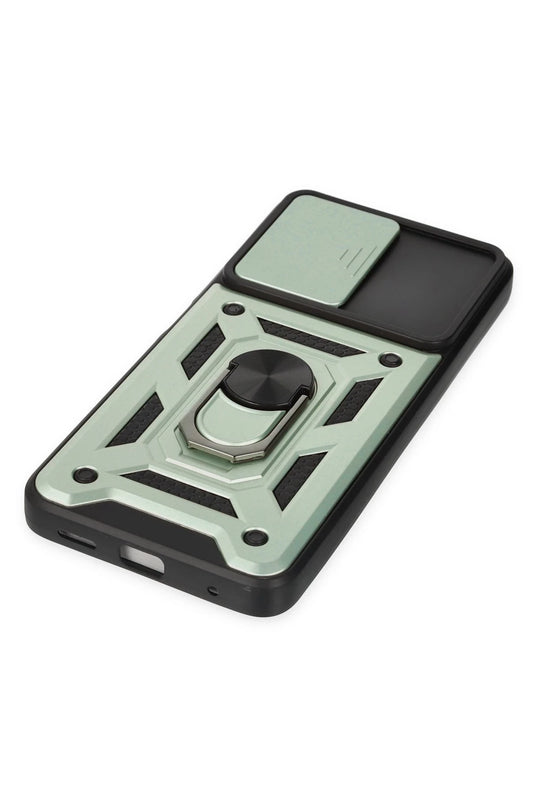 Xiaomi Poco X3 GT Pars Lens Yüzüklü Silikon Kılıf - Yeşil 5