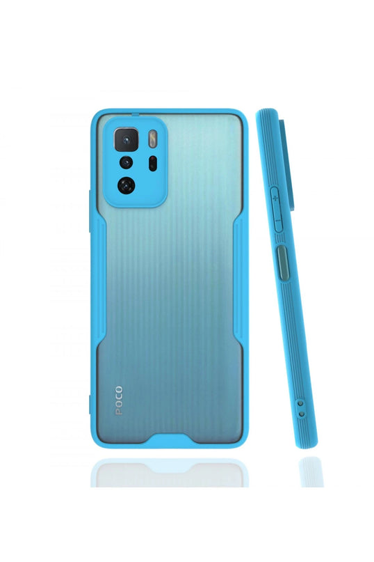Xiaomi Poco X3 GT Platin Silikon Kılıf - Mavi