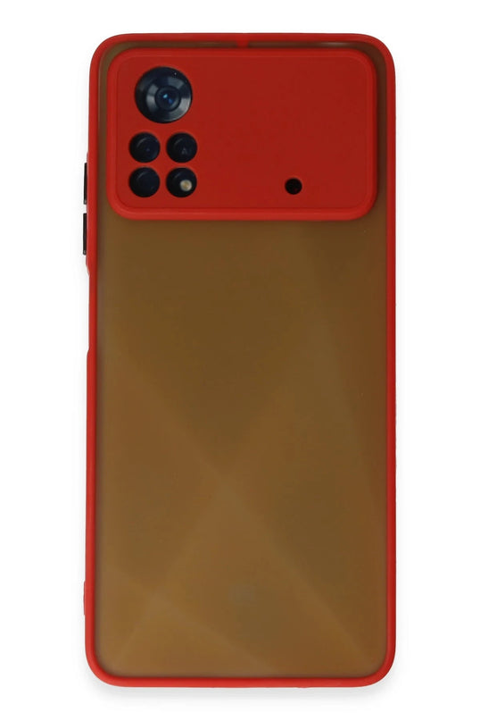 Xiaomi Poco X4 Pro 5G Montreal Silikon Kapak Kılıf - Kırmızı