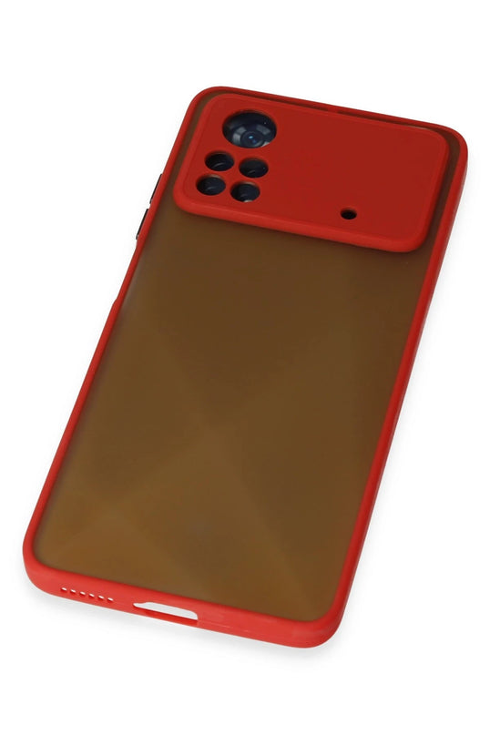 Xiaomi Poco X4 Pro 5G Montreal Silikon Kapak Kılıf - Kırmızı 4