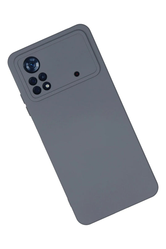 Xiaomi Poco X4 Pro 5G Nano içi Kadife Silikon Kılıf - Gri 2
