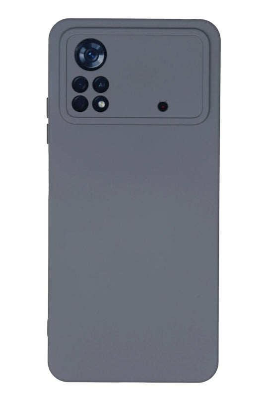 Xiaomi Poco X4 Pro 5G Nano içi Kadife Silikon Kılıf - Gri
