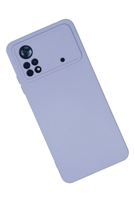 Xiaomi Poco X4 Pro 5G Nano içi Kadife Silikon Kılıf - Lila 2