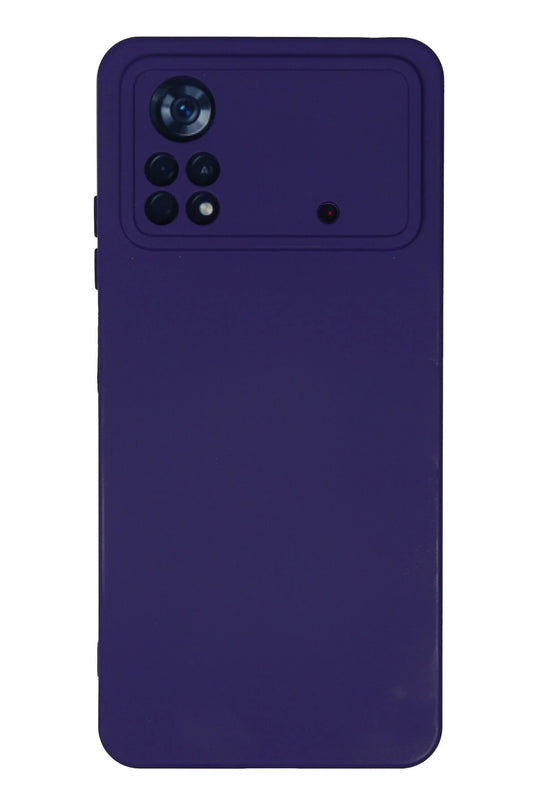Xiaomi Poco X4 Pro 5G Nano içi Kadife Silikon Kılıf - Mor