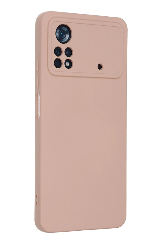 Xiaomi Poco X4 Pro 5G Nano içi Kadife Silikon Kılıf - Pudra 3