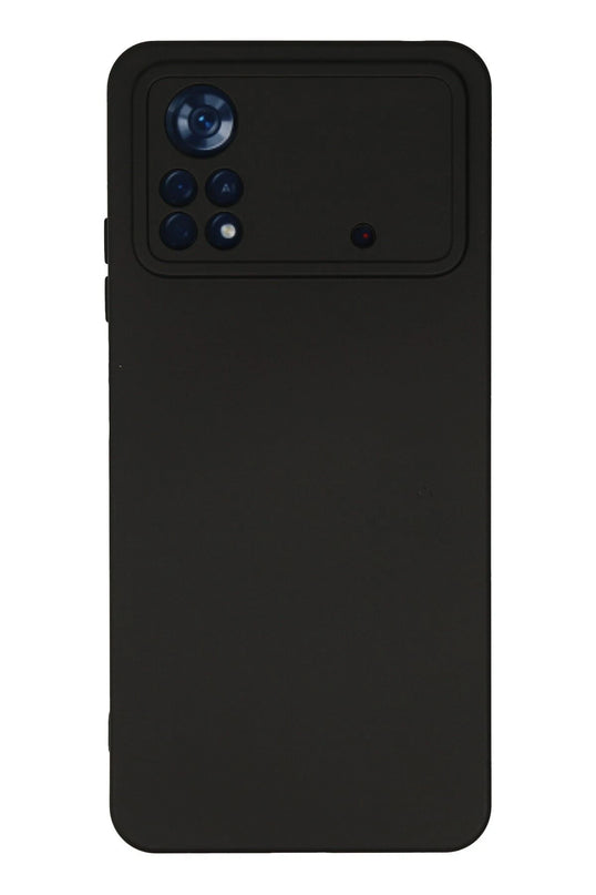 Xiaomi Poco X4 Pro 5G Nano içi Kadife Silikon Kılıf - Siyah