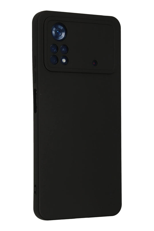 Xiaomi Poco X4 Pro 5G Nano içi Kadife Silikon Kılıf - Siyah 3