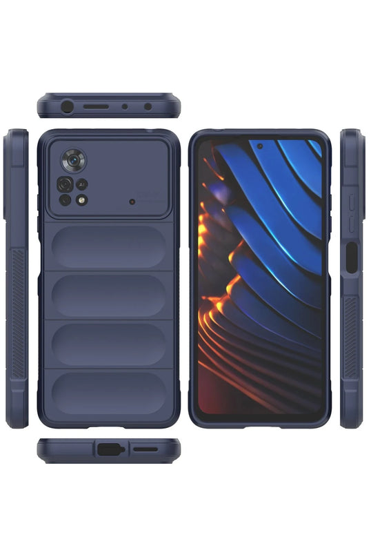 Xiaomi Poco X4 Pro 5G Optimum Silikon Kılıf - Lacivert 3
