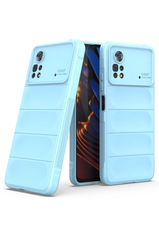 Xiaomi Poco X4 Pro 5G Optimum Silikon Kılıf - Sky Blue 3