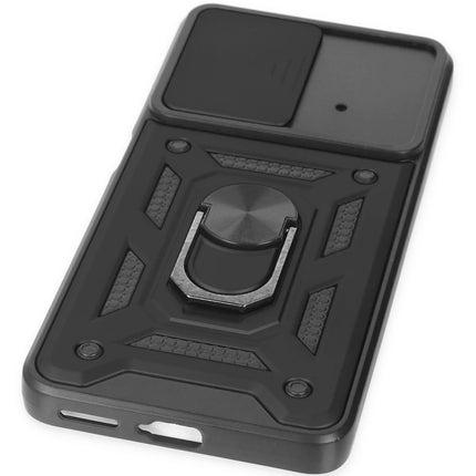 Xiaomi Poco X4 Pro 5G Pars Lens Yüzüklü Silikon Kılıf - Siyah 5