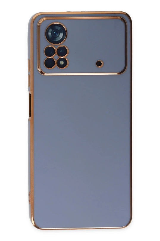 Xiaomi Poco X4 Pro 5G Volet Silikon Kılıf - Mavi 2
