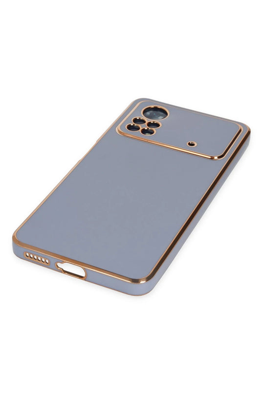 Xiaomi Poco X4 Pro 5G Volet Silikon Kılıf - Mavi 4