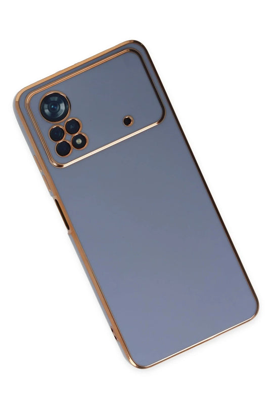 Xiaomi Poco X4 Pro 5G Volet Silikon Kılıf - Mavi 3
