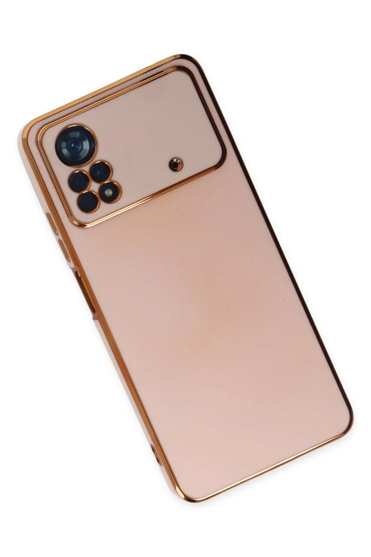 Xiaomi Poco X4 Pro 5G Volet Silikon Kılıf - Pembe 4