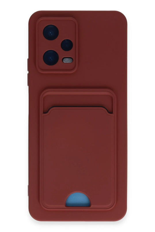 Xiaomi Poco X5 5G Kelvin Kartvizitli Silikon Kılıf - Bordo