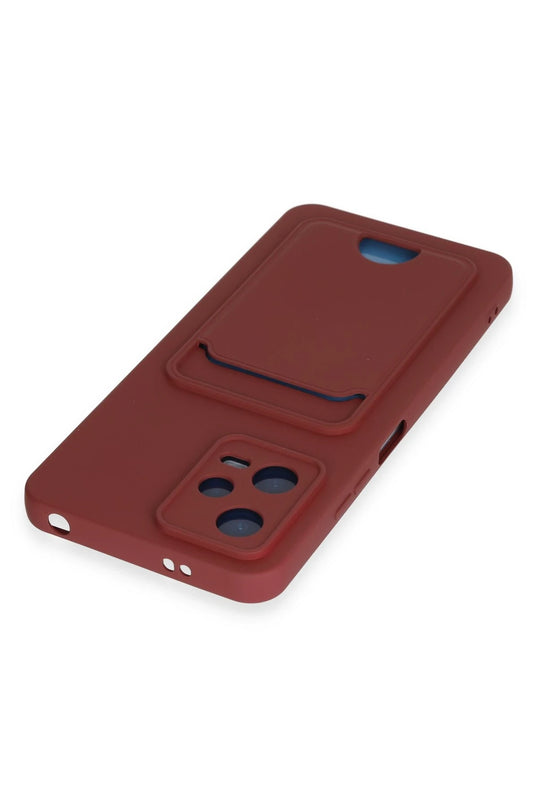 Xiaomi Poco X5 5G Kelvin Kartvizitli Silikon Kılıf - Bordo 3