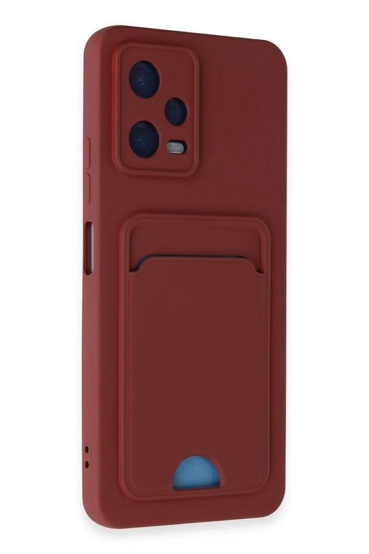 Xiaomi Poco X5 5G Kelvin Kartvizitli Silikon Kılıf - Bordo 2