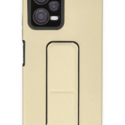 Xiaomi Poco X5 5G Mega Standlı Silikon Kılıf - Gold