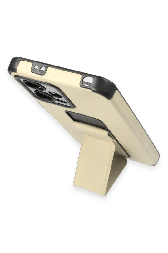 Xiaomi Poco X5 5G Mega Standlı Silikon Kılıf - Gold 4