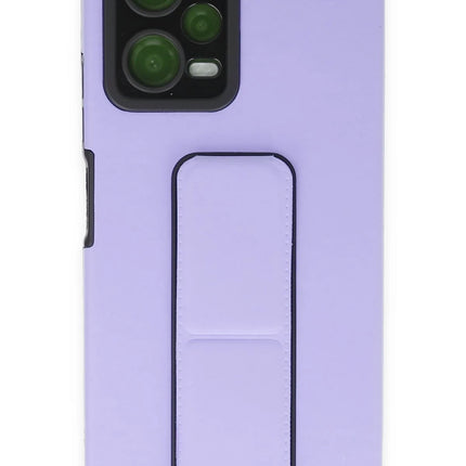 Xiaomi Poco X5 5G Mega Standlı Silikon Kılıf - Lila