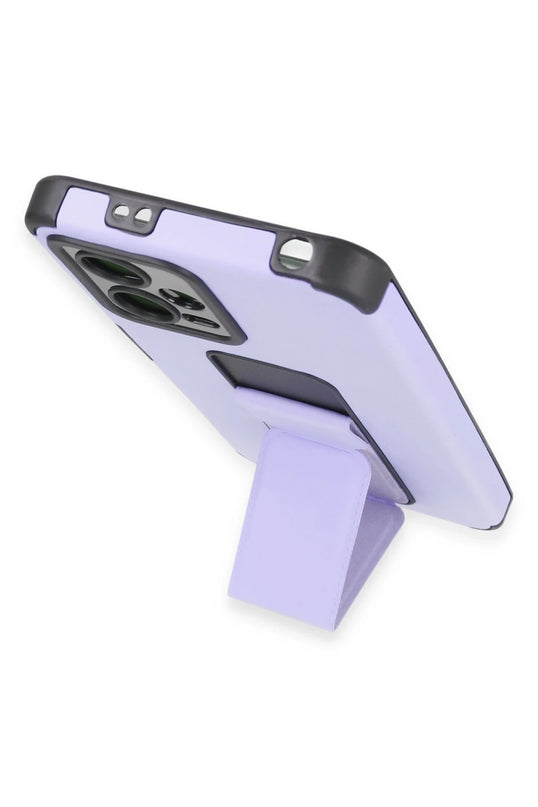 Xiaomi Poco X5 5G Mega Standlı Silikon Kılıf - Lila 4