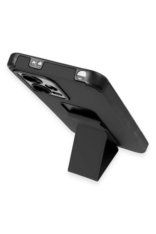Xiaomi Poco X5 5G Mega Standlı Silikon Kılıf - Siyah 4