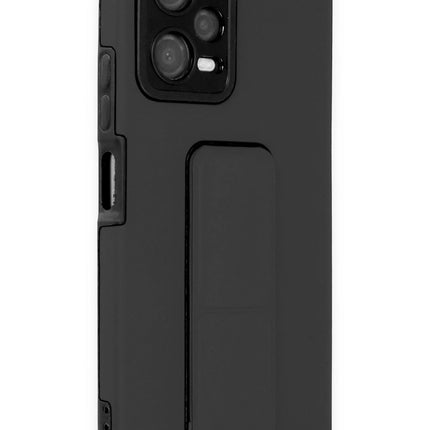 Xiaomi Poco X5 5G Mega Standlı Silikon Kılıf - Siyah 2