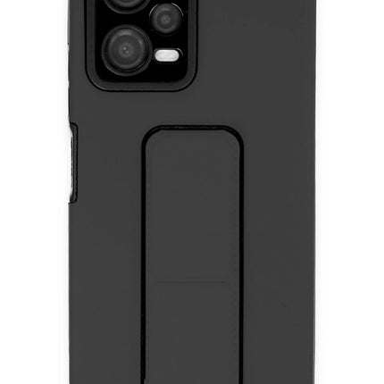 Xiaomi Poco X5 5G Mega Standlı Silikon Kılıf - Siyah